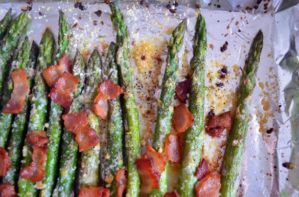 Roasted Asparagus with Bacon